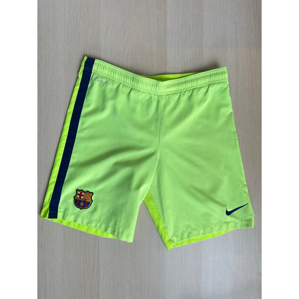 Rare Nike 2014-15 Barcelona Third Drifit Shorts - Size M - Mint